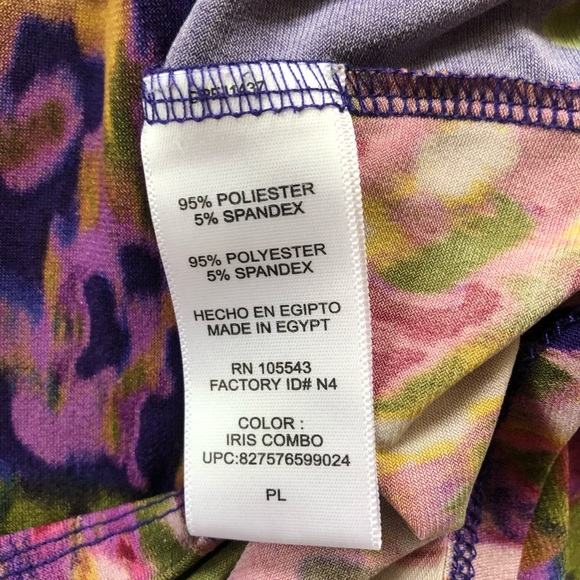 Daisy Fuentes Floral Top, Sz PL - Picture 6 of 6